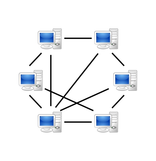 P2P 网络示意图